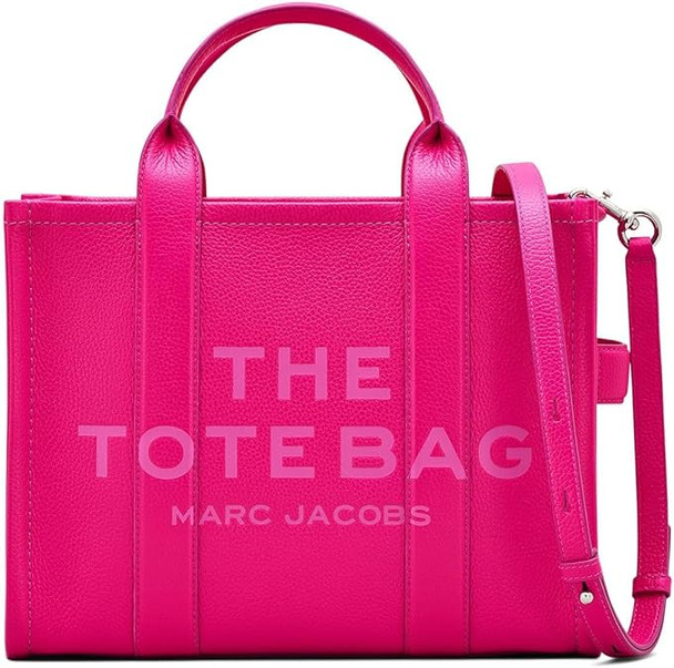 Marc Jacobs The Leather Medium Tote Bag - Hot Pink H004L01PF21-665