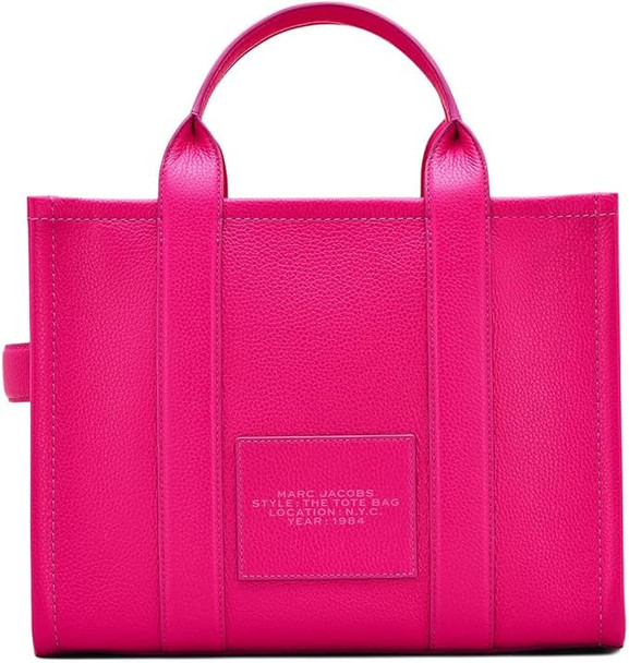 Marc Jacobs The Leather Medium Tote Bag - Hot Pink H004L01PF21-665
