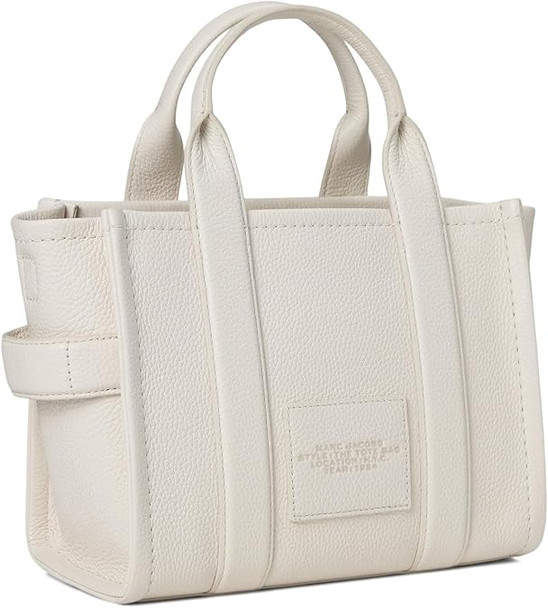 Marc Jacobs The Leather Small Tote Bag - COTTON/SILVER H009L01SP21-140