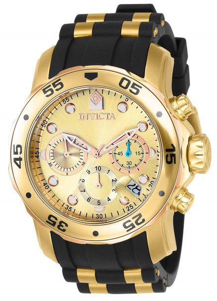 Invicta Pro Diver Silicone Chronograph Mens Watch 17884