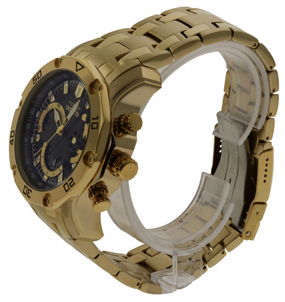 Invicta Gold-Tone Stainless Steel Chronograph Mens Watch 22767