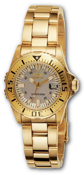 Invicta Ladies Pro Diver 18k Gold-Plated Watch 2963