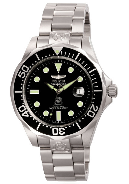 Invicta Mens Grand Diver Automatic Stainless Steel Watch 3044