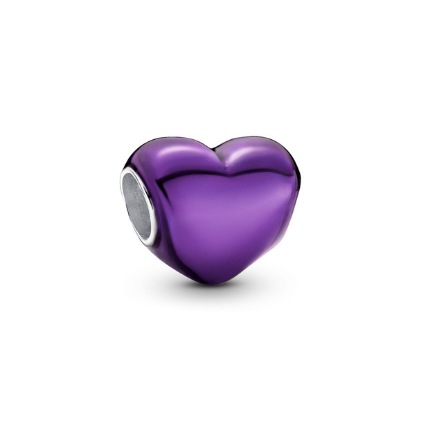 Pandora Metallic Purple Heart Charm 793337C01