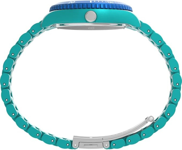 Timex Legacy tide 37mm Recycled Plastic Green Unisex Watch TW2Y04700