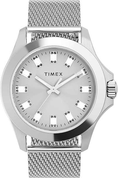 Timex Kaia 38mm Stainless Steel Mesh Crystal Ladies Watch TWH6Z5910 TWH6Z8810