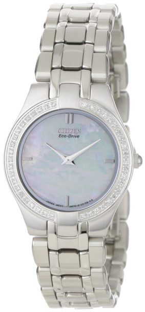 Citizen Eco-Drive Stiletto Diamond MOP Ladies Watch EG3150-51D