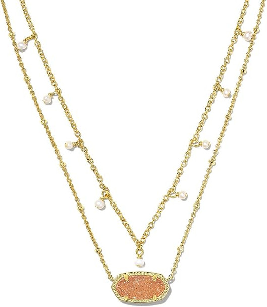 Kendra Scott Womens Elisa Pearl Multi Strand Necklace 9608867277
