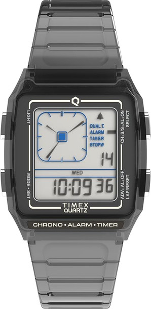 Timex Q Timex Digital LCA Translucent Resin Unisex Watch TW2W45000