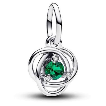 Pandora Green Eternity Circle Dangle Charm 793125C05