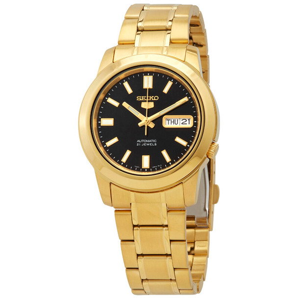 Seiko Series 5 Automatic Gold-Tone Mens Watch SNKK22 SNKK22K1