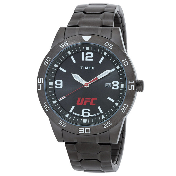 Timex UFC Legend 42mm Gunmetal Case expansion Bracelet Mens Watch TW2V56200