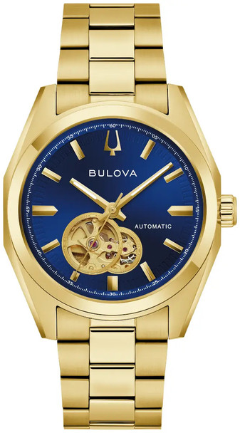 Bulova Surveyor Gold-Tone Automatic Mens Watch 97A203