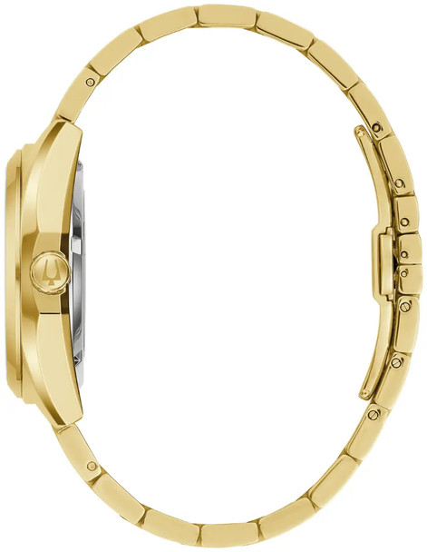 Bulova Surveyor Gold-Tone Automatic Mens Watch 97A203