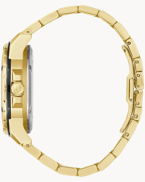 Bulova Marine Star Gold-Tone Automatic Mens Watch 98A273