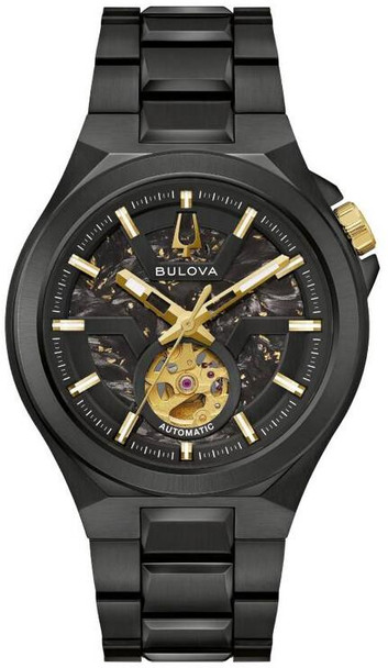 Bulova Maquina Black-Ion Automatic Mens Watch 98A340