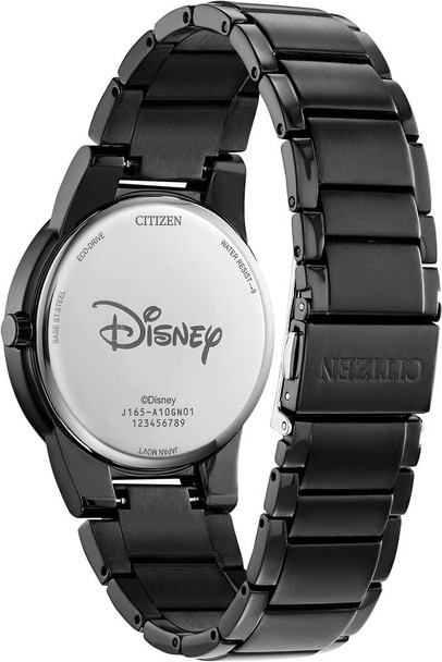 Citizen Eco-Drive Mickey Mouse Fiesta Black IP Mens Watch AU1095-57W