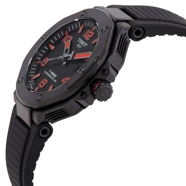 Tissot T-Race Powermatic 80 Automatic Black Dial Mens Watch T1418073705700