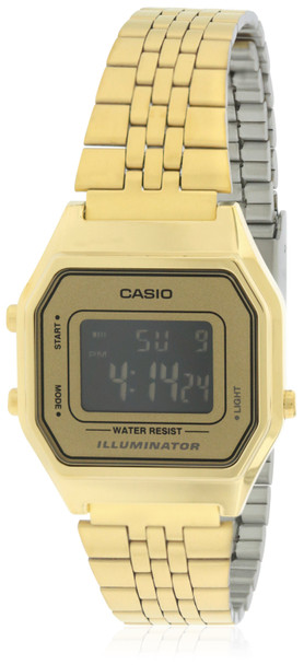 Casio Gold- Tone Digital Retro Ladies Watch LA680WGA-9B
