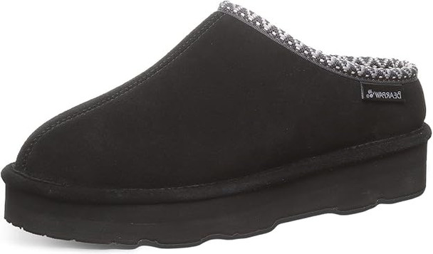 BEARPAW Womens Martis Slipper - Black/Black