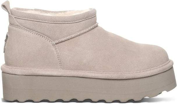 BEARPAW Womens Retro Super Shorty Platform Boot - Mushroom