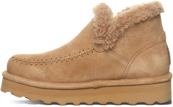 BEARPAW Womens Maeve Platform Lo Boot - Iced Coffee