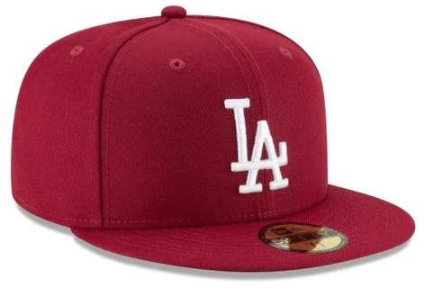 New Era LA Dodgers MLB Basic 59FIFTY Fitted Cap - Cardinal - 7 1/4 11591148-714