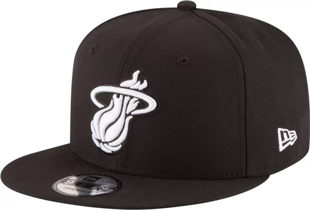 New Era Miami Heat Basic 9FIFTY Snapback Cap - Black - One Size Fits All 70353700