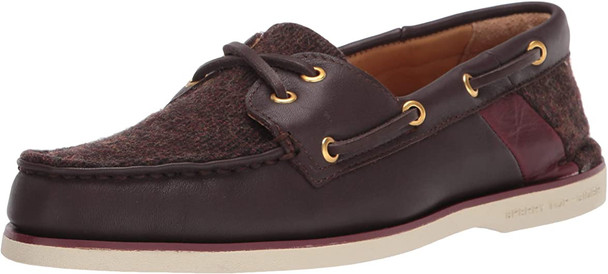 Sperry Mens Gold A/O Cross Lace Boat Shoe