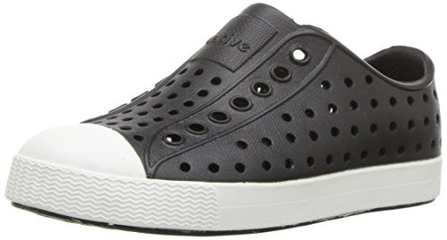 Native Jefferson Kids/Junior Shoes - Jiffy Black/Shell White - C6 13100100-1105-C6