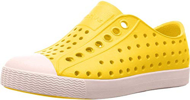 Native Jefferson Kids/Junior Shoes - Crayon Yellow/Shell White - C7 13100100-7521-C7