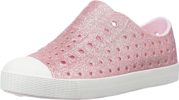 Native Jefferson Bling Kids/Junior Shoes - Milk Pink Bling/Shell White - C13 15100112-6805-C13