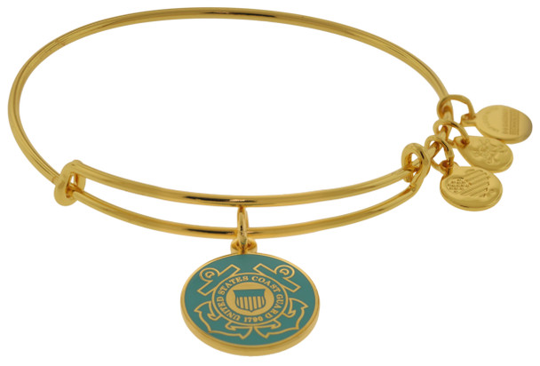 Alex and Ani U.S. Coast Guard Charm Bangle - AS16USCGYG