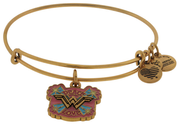 Alex and Ani Peace Love Wonder Woman Charm Bangle - AS17WW08RG