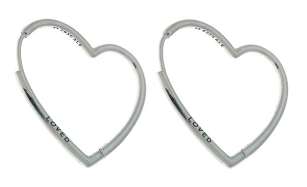 Red Heart Stud Earrings | Sterling silver | Pandora US