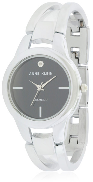 Anne Klein Silver-Tone Alloy Ladies Watch AK-2629BKSV