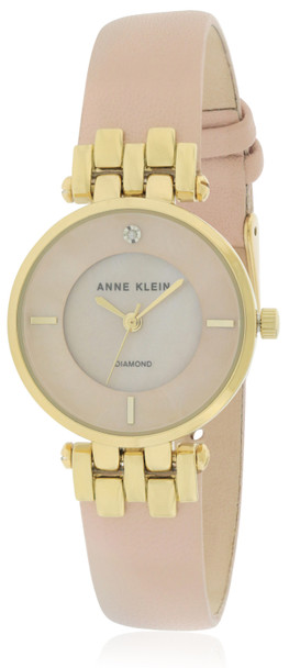 Anne Klein Leather Watch and Bangle Set Ladies Watch AK-2684LPST
