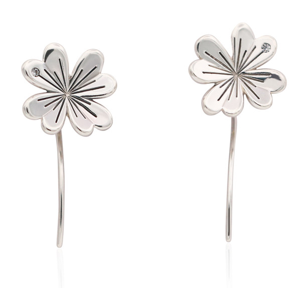 PANDORA Lucky Four-Leaf Clover Earrings 297908CZ