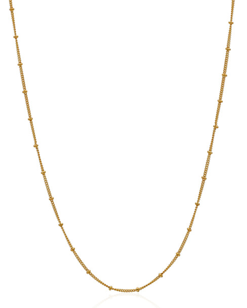 Bali Silver Ball Beads Necklace with Gold 18 K Accents Gift Idea for Her —  Discovered