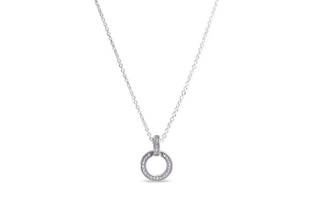 Pandora Double Circle Pendant & Necklace 399487C01-45