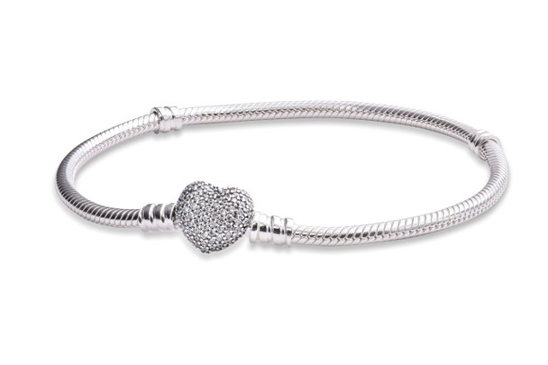 Pandora Pave Heart Bracelet - 590727CZ-16