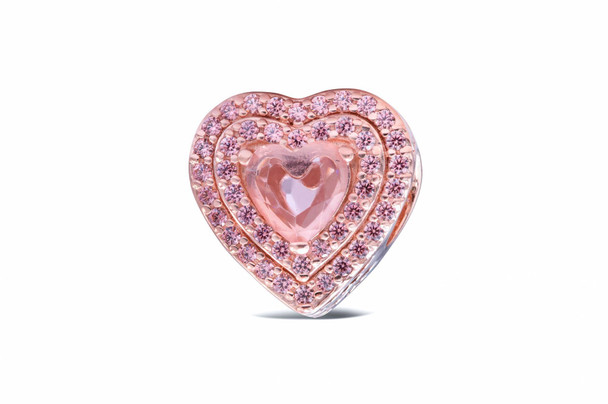 Pandora Timeless Sparkling Levelled Heart Charm 789218C01