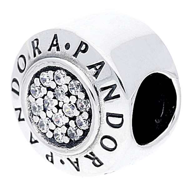PANDORA Signature - Clear CZ Charm - 791414CZ