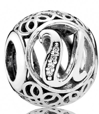 PANDORA Vintage U Charm - 791865CZ