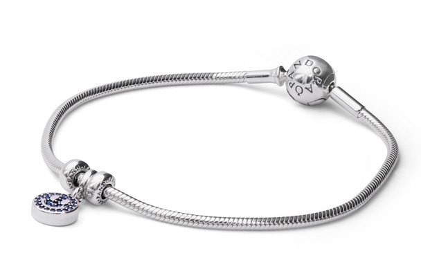 PANDORA ME Silver Snake Chain Bracelet and Charm Gift Set B801240 Size 17 B801240-17