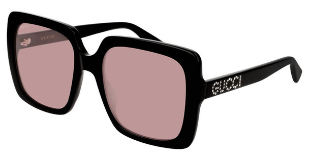 Gucci Pink Square Ladies Sunglasses GG0418S-002