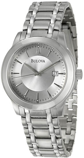 Bulova Stainless Steel Mens Watch 96B165