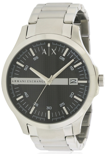 Armani Exchange Stainless Steel Black Dial 46MM Mens Watch AX2103