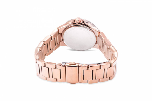 Michael Kors Camile Multifunction Rose Gold-Tone Crystal Ladies Watch MK6997