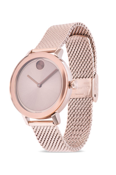 Movado Bold Evolution Rose-Tone Mesh Ladies Watch 3600654